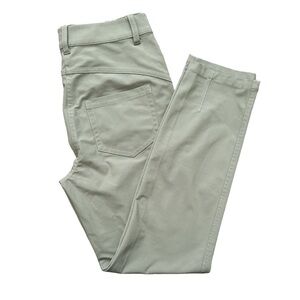 Lululemon City Sleek 5 Pocket 7/8 Pant Sz 4 Warpstreme 27” Gray Sage SLW5CZIS
